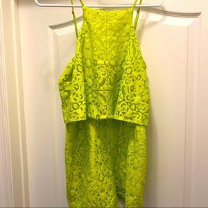 Lilly Pulitzer Celyn Romper- lime green